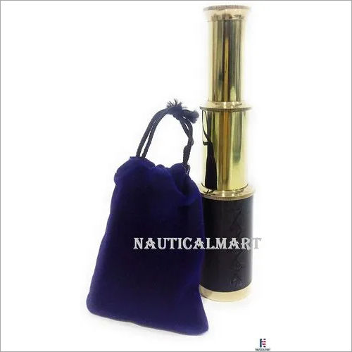 NAUTICALMART Brass Pullout Telescope Hand Held Pirate Spyglass Nautical Pocket Telescope