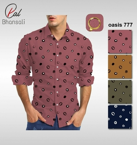 Dobby Printed Shirting Fabric