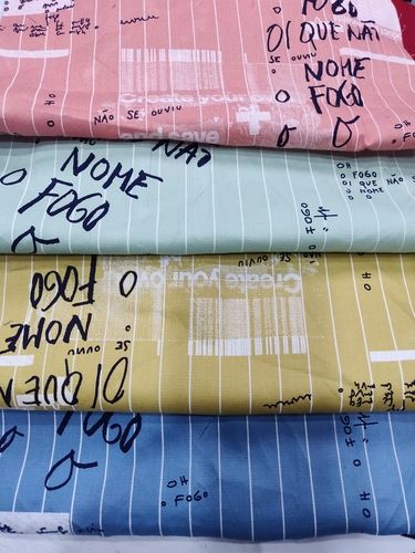 Fancy Lining Printed Fabric - 100% Cotton, Dobby Style Texture | Perfect for Garment Creation and Elegant Design Applications