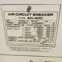 Air Circuit Breaker Ah-40c Terasaki Application: Marine & Industrial