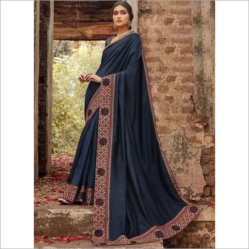 Blue Ladies Designer Saree