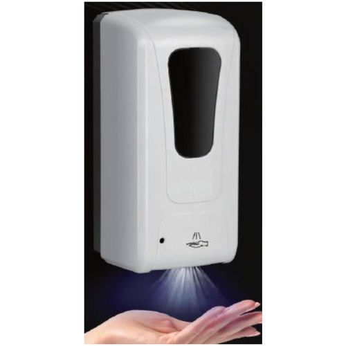 White 1000Ml Automatic Soap Cum Sanitizer Dispenser