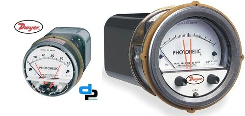 Dwyer A3301 Photohelic Pressure Switch Gauge