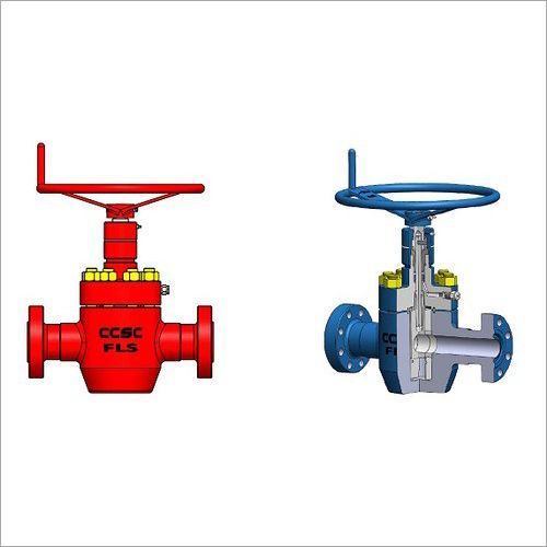 Cameron Type Valve - Color: Red Blue