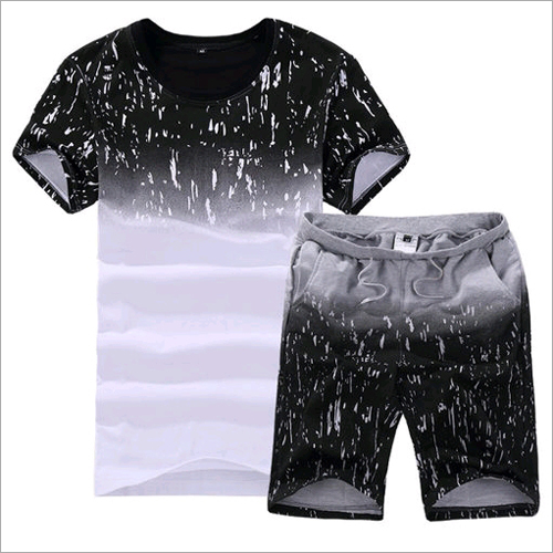 Washable Mens Fancy Short T-Shirt Set