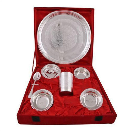 Silver Playted Dinner Set By INDIAN CRAFTS INC