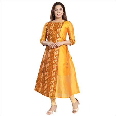 Chanderi Long Kurti