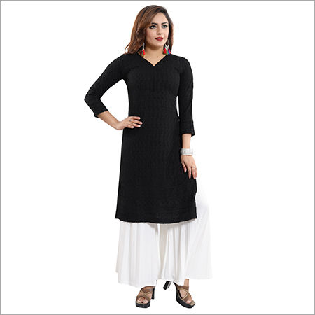 Rayon Chikan Kurti