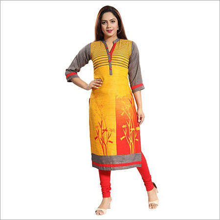 Rayon Printed Designer Kurti