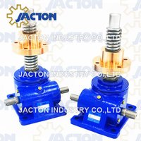 10 Tonne worm gear machine screw jacks 2 gear ratios and 1 screw lead as standard