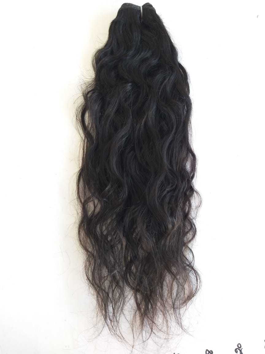 Single Donor Raw Indian Wavy Hair Bundles Remy Wavy Human Hair