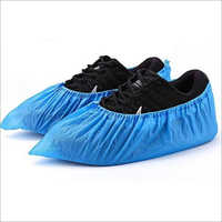 Blue Disposable Shoe Cover - Non Woven Material, Waterproof And Acid Resistant With Elastic Fit