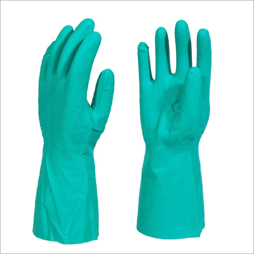 Green Nitrile Hand Gloves