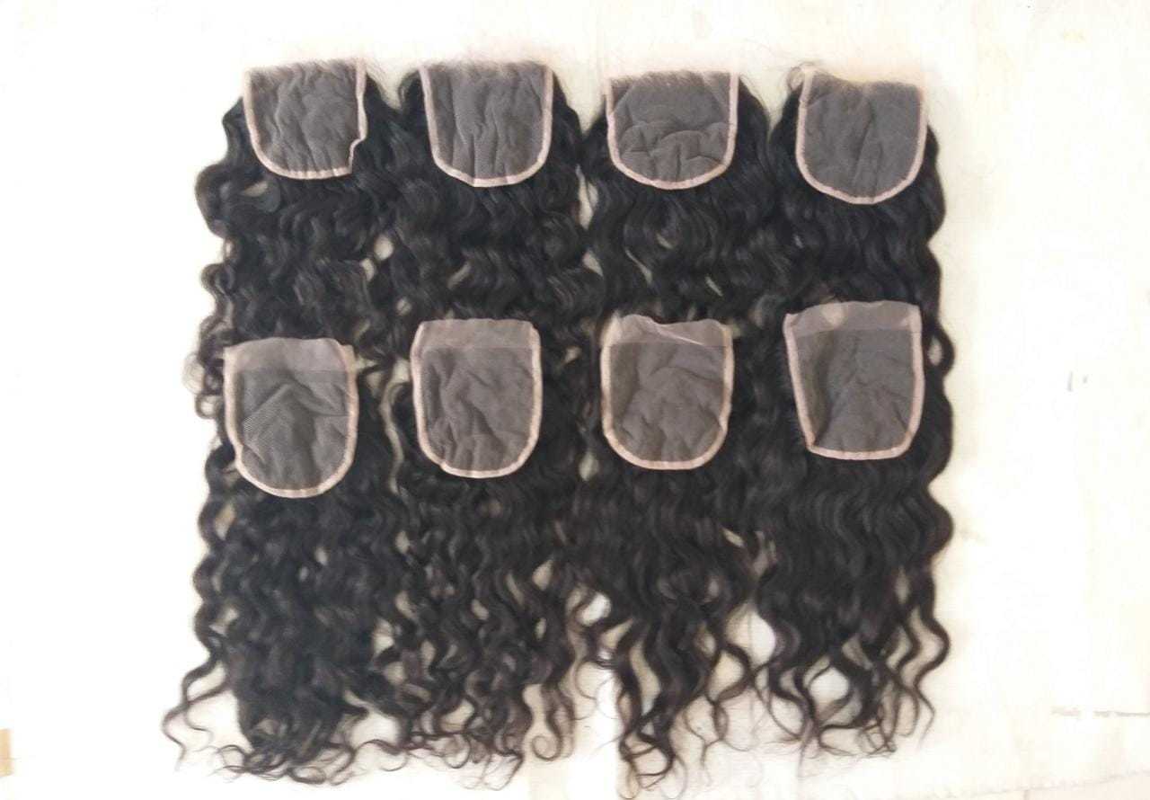 Indian Lace Curly Closure raw Hair