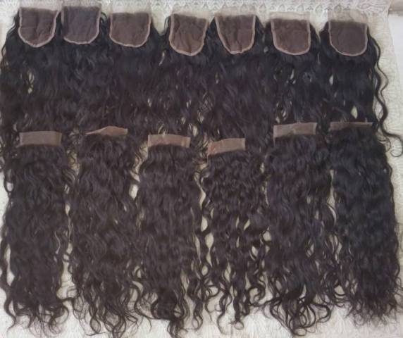 Indian Lace Curly Closure raw Hair