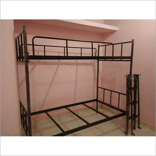 Black Stainless Steel Metal Frame Bunk Bed