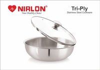 Nirlon Platinum Triply Stainless Steel Fry Pan