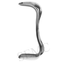 Vaginal Speculum Sims - Stainless Steel, 18x9x5 Cm, Steel Color, 60 G | For Gynecological Application, Multiple Sizes Available (small To Super Large)