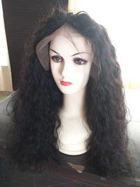 13x4 Black Deep Curly Lace Front Wig