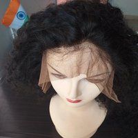 13x4 Black Deep Curly Lace Front Wig