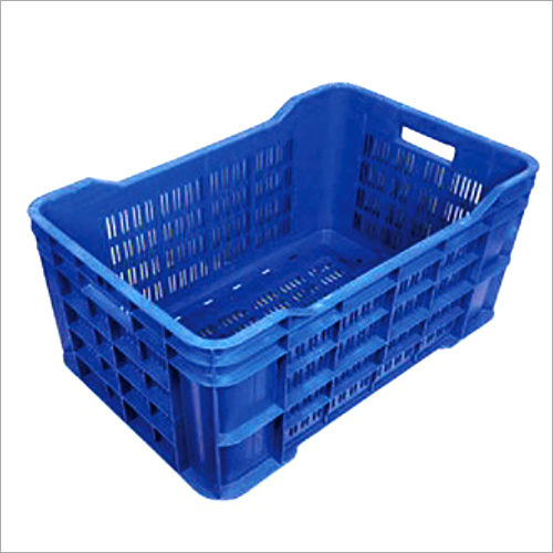 Blue Fruit & Vegetable Plastic Crates