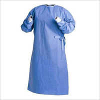 Surgical Gown SMMS - SMMS Material Sky Blue Color | Disposable Non Woven Adjustable Tie for Customized Fit Medical Grade