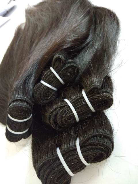 Raw Machine Weft Human Hair Extensions