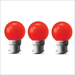 0w Red Bulb - Ceramic, Round Shape, Red Color | Elegant Design for Ambient Lighting and Decorative Use