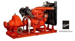 Fire Diesel Pump Service - Red, Diesel Engine, 2850 LPM Flow, 100 m Head, Automatic Start
