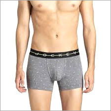 Long Pattern Underwear - Cotton & Spandex Blend, Size 75-110 cm, Gray-Black Color, Printed Design | Smooth Texture, Skin-Friendly, Breathable, Sweat Absorbent