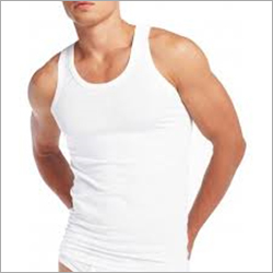 Daily Wear White Sandoo Vest - Cotton & Hosiery Blend, 75-110 cm Size, White Color | Men's Plain Design, Comfortable Daily Use