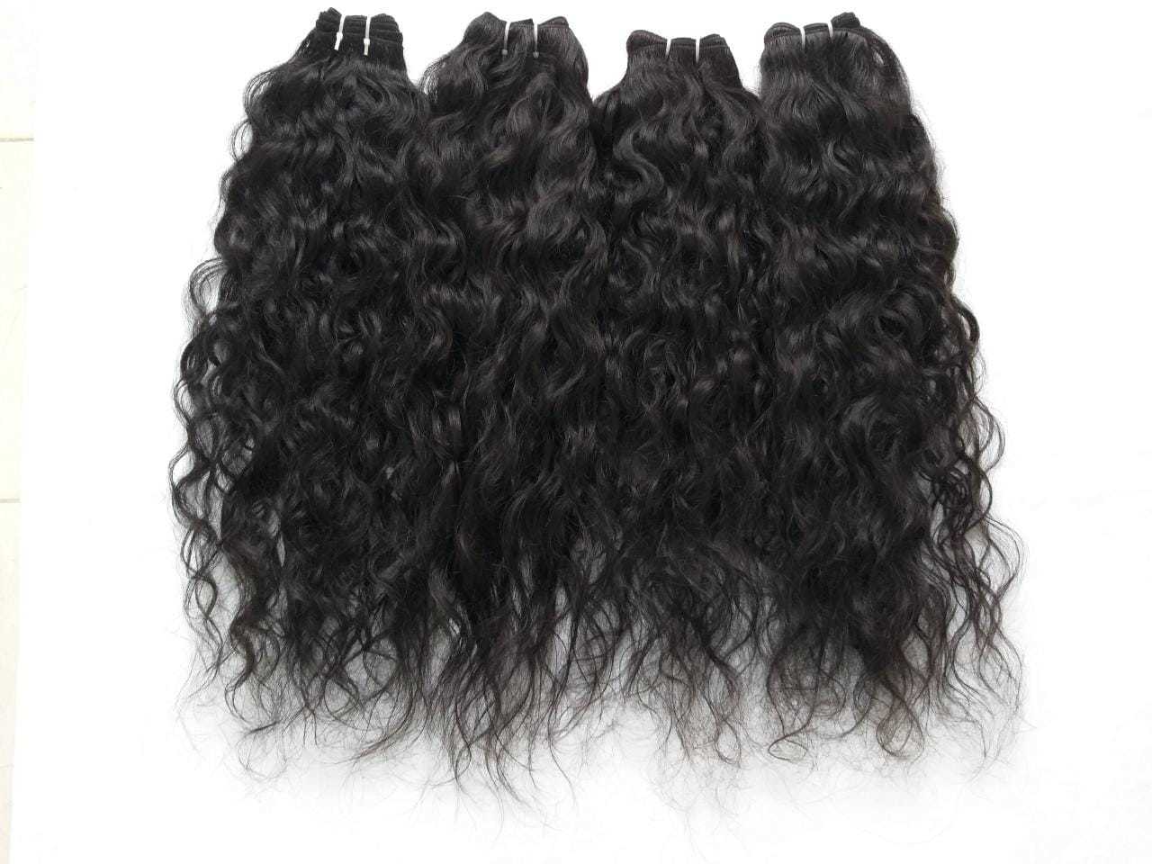 Natural Color Curly Indian Hair