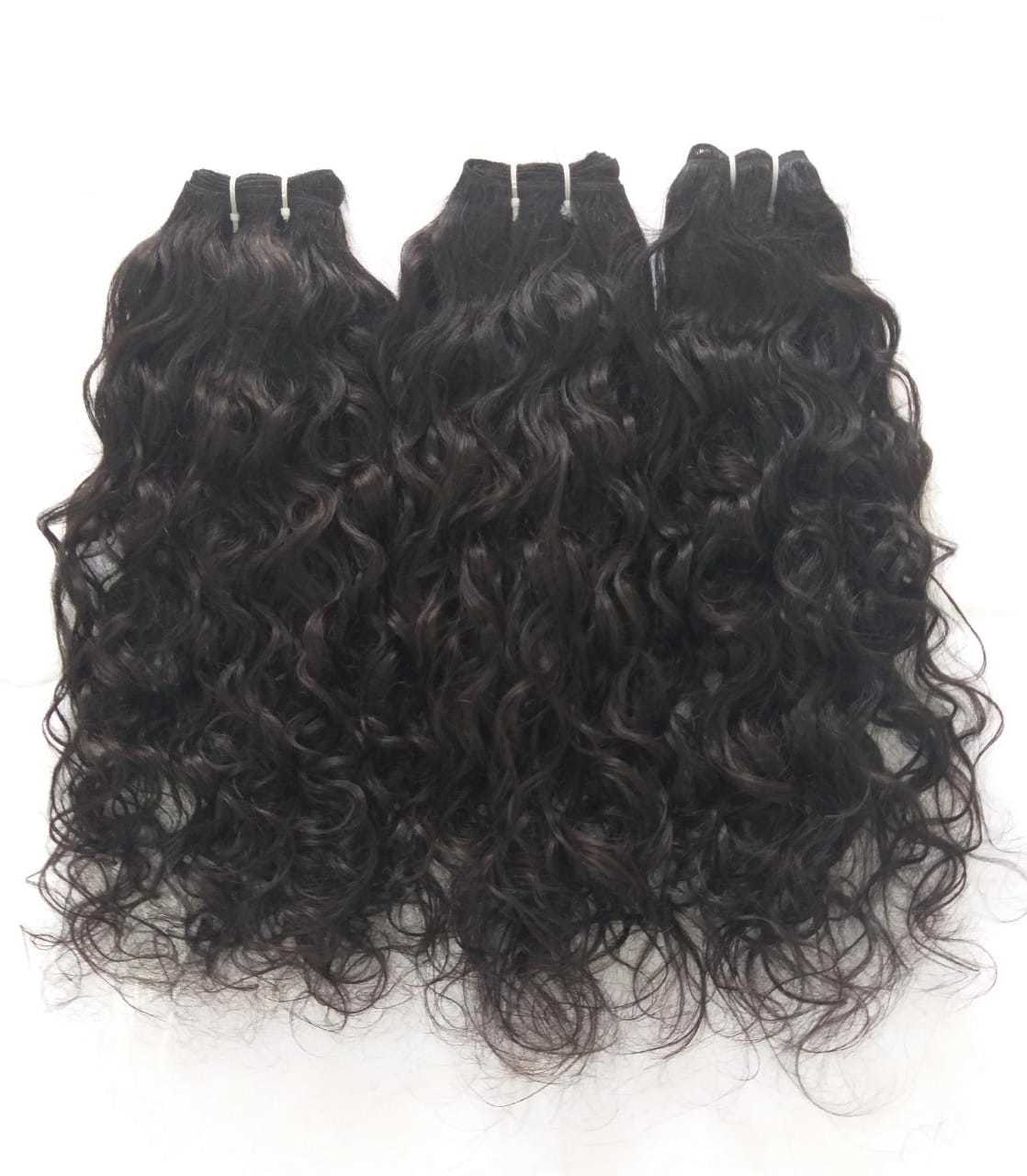 Natural Color Curly Indian Hair