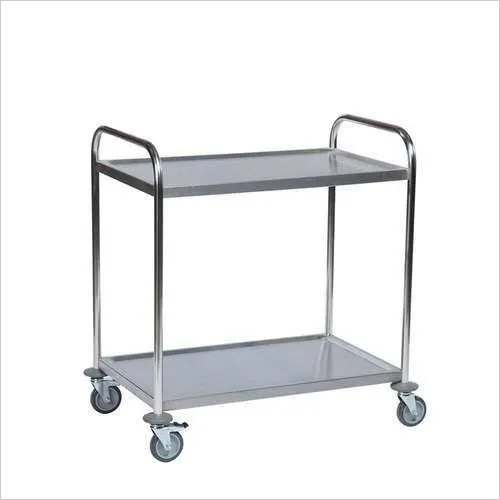 Ss Big 2 Layer Bar Service Trolley Application: Commercial