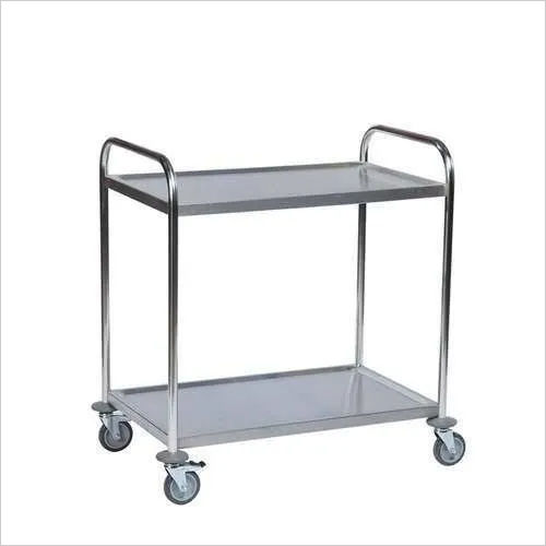 SS Big 2 Layer Bar Service Trolley