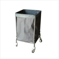 METAL SQUARE LAUNDRY TROLLEY