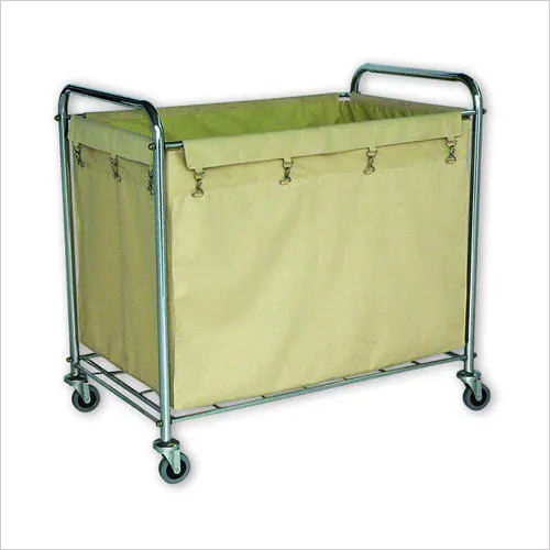 Metal Rectangle Laundry Trolley Application: Commercial