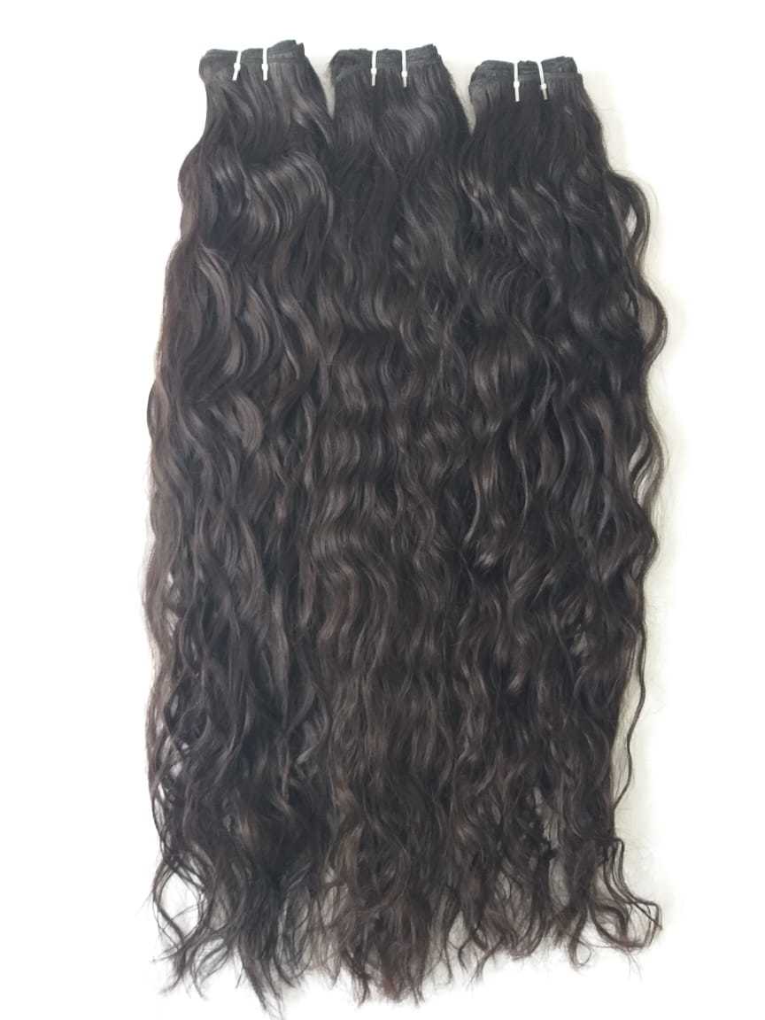 100% Indian Temple Donated Wavy Hair