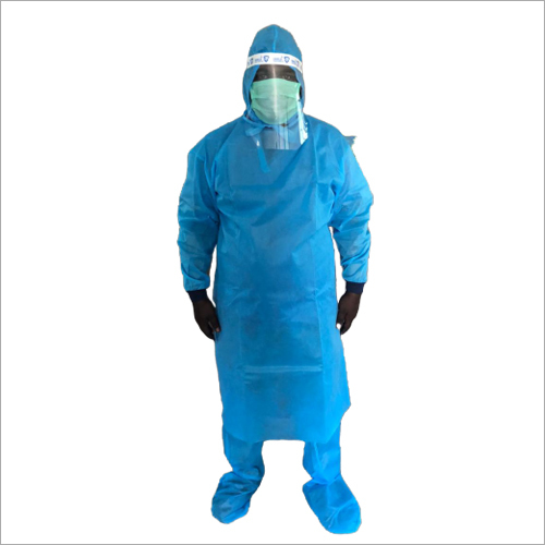 Sky Blue Disposable Protective Coverall
