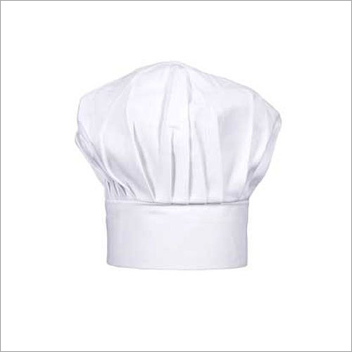 Plain White Cotton Chef Cap