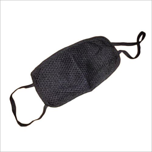 Cotton Face Mask - Cotton, Double Layer, Black | Elastic Earloop, Unisex, Washable, Breathable, Anti-Pollution, Soft Touch