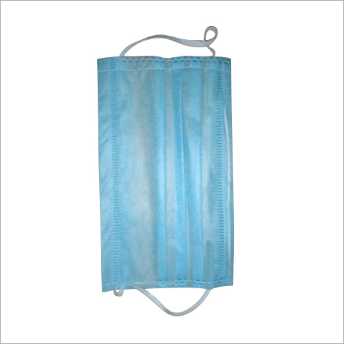 3 Ply Face Mask With Ear Loop - Non Woven Material, Blue Color | Unisex Design, Comfortable Elastic Cord Earloop, Anti-Pollution Solution