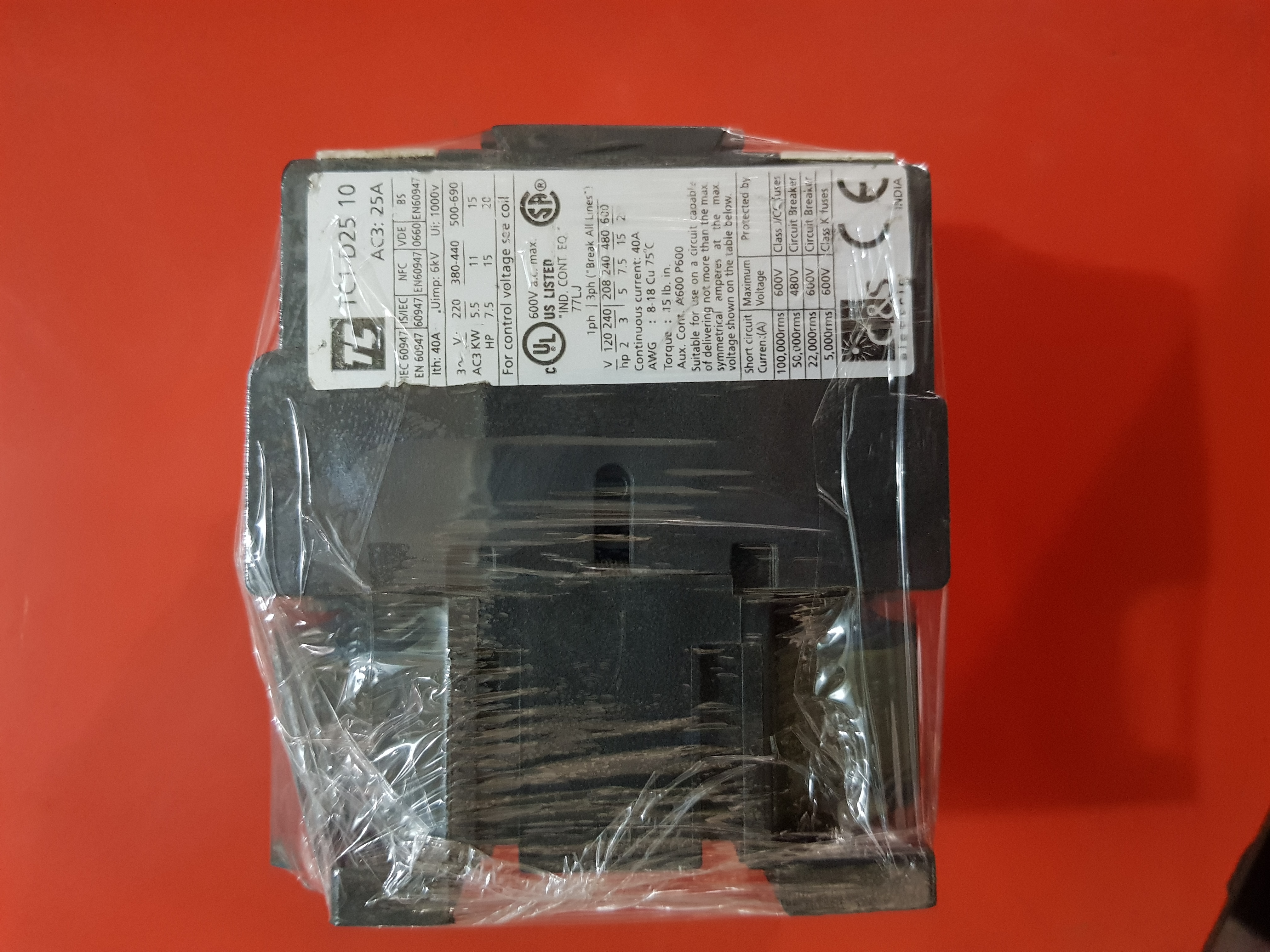 C&S D2510 CONTACTOR