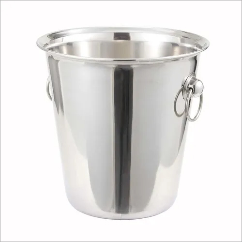 Wine Bucket with Ring Handle SS 22 x 21 cm
