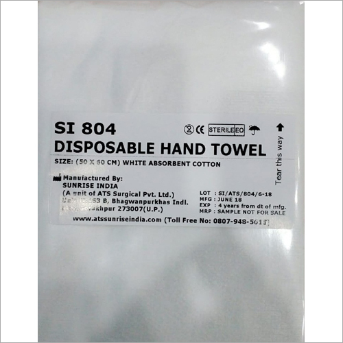 Disposable Hand Towel By SUNRISE INDIA