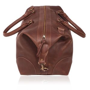 classic leather duffle bag