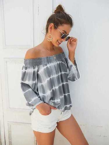 White Summer Wear Casual Top
