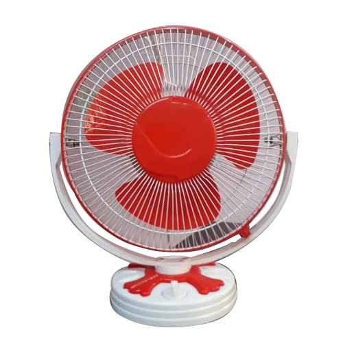 White & Red Portable Electric Fan