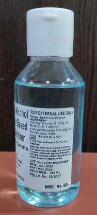 Isopropyl Alcohol With Color Based SanitiZer -100ml