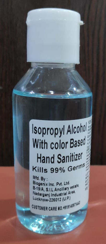 Isopropyl Alcohol With Color Based SanitiZer -100ml